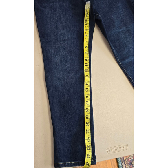Style & Co Jeans Women's 12P Blue Dark Wash Skinny Ankle - Picture 12 of 16